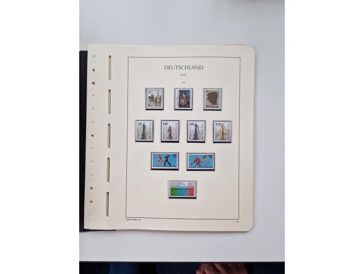1945/87, vorwiegend postfrische bzw. gestempelte Sammlung, dabei Bund und Berlin doppelt, bis auf wenige jeweils komplett, au