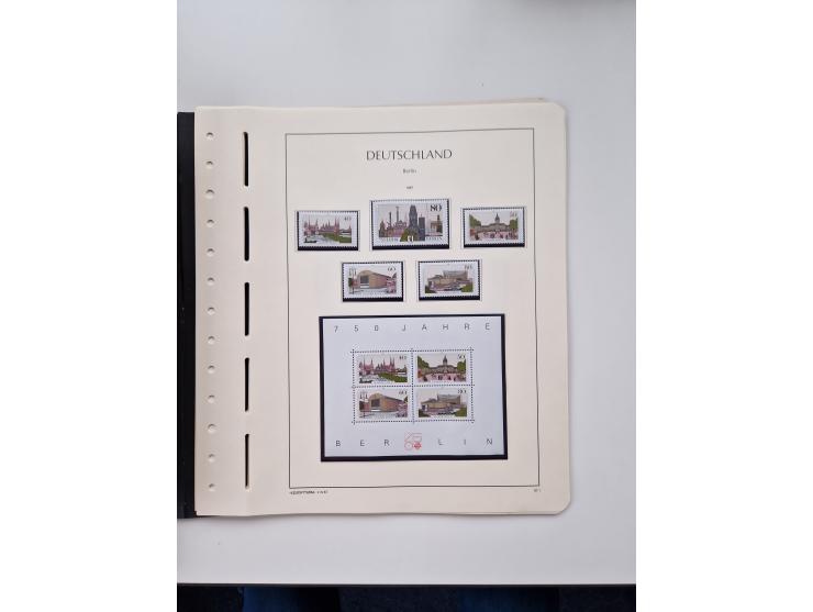 1945/87, vorwiegend postfrische bzw. gestempelte Sammlung, dabei Bund und Berlin doppelt, bis auf wenige jeweils komplett, au