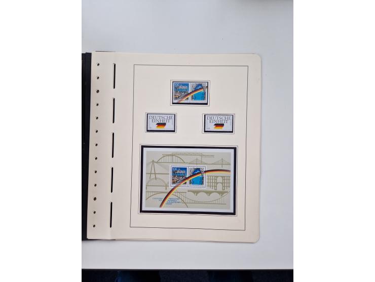 1945/87, vorwiegend postfrische bzw. gestempelte Sammlung, dabei Bund und Berlin doppelt, bis auf wenige jeweils komplett, au