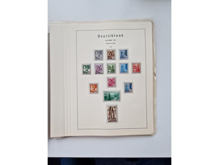1945/87, vorwiegend postfrische bzw. gestempelte Sammlung, dabei Bund und Berlin doppelt, bis auf wenige jeweils komplett, au