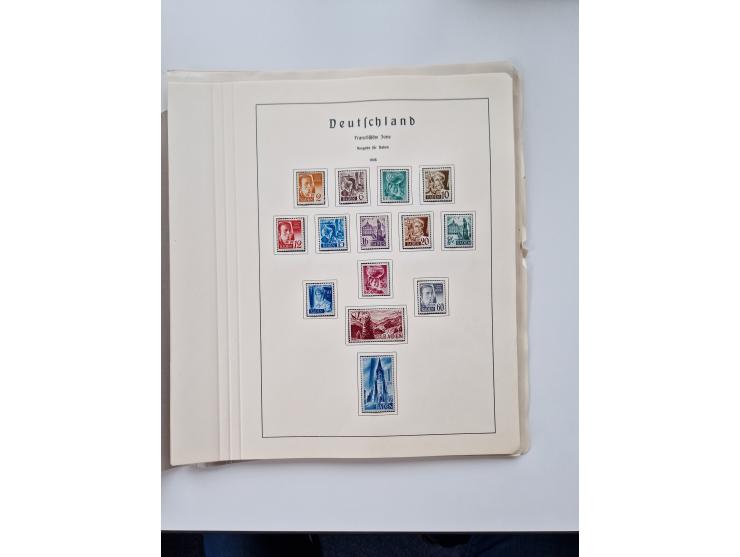 1945/87, vorwiegend postfrische bzw. gestempelte Sammlung, dabei Bund und Berlin doppelt, bis auf wenige jeweils komplett, au
