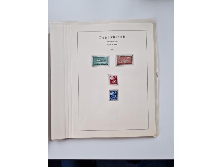 1945/87, vorwiegend postfrische bzw. gestempelte Sammlung, dabei Bund und Berlin doppelt, bis auf wenige jeweils komplett, au