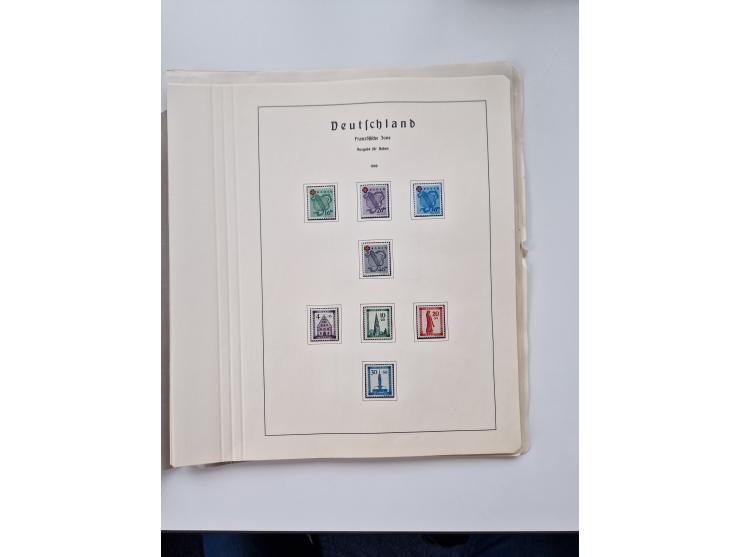 1945/87, vorwiegend postfrische bzw. gestempelte Sammlung, dabei Bund und Berlin doppelt, bis auf wenige jeweils komplett, au
