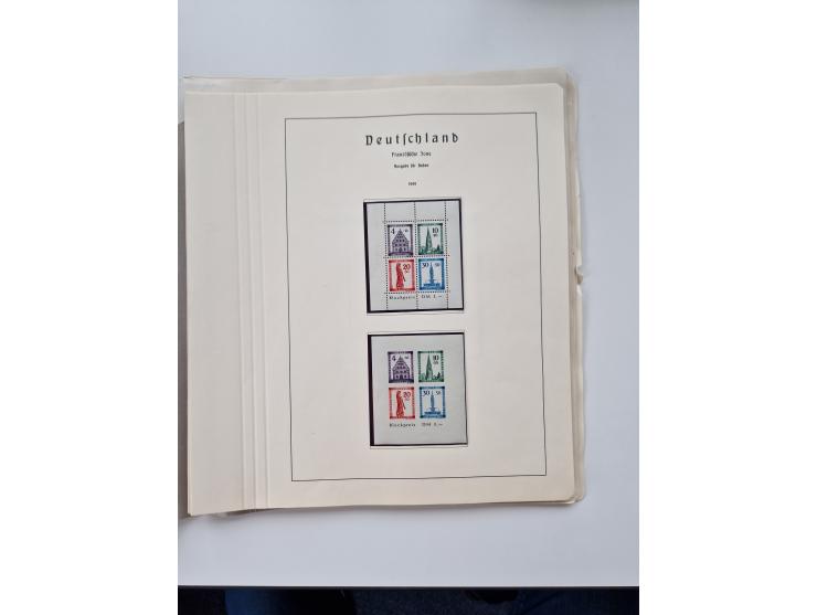1945/87, vorwiegend postfrische bzw. gestempelte Sammlung, dabei Bund und Berlin doppelt, bis auf wenige jeweils komplett, au