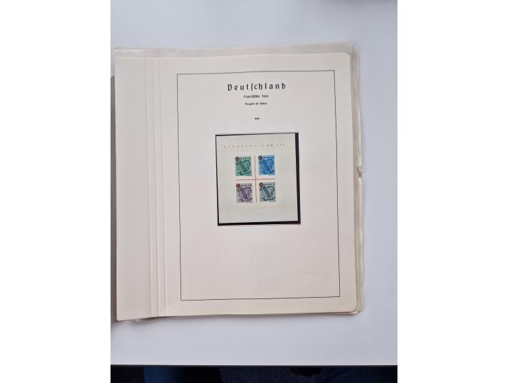 1945/87, vorwiegend postfrische bzw. gestempelte Sammlung, dabei Bund und Berlin doppelt, bis auf wenige jeweils komplett, au
