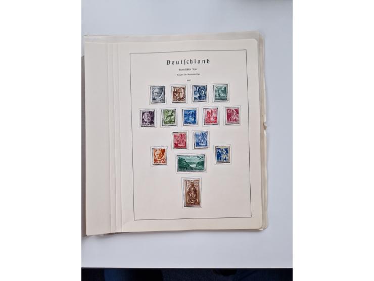1945/87, vorwiegend postfrische bzw. gestempelte Sammlung, dabei Bund und Berlin doppelt, bis auf wenige jeweils komplett, au