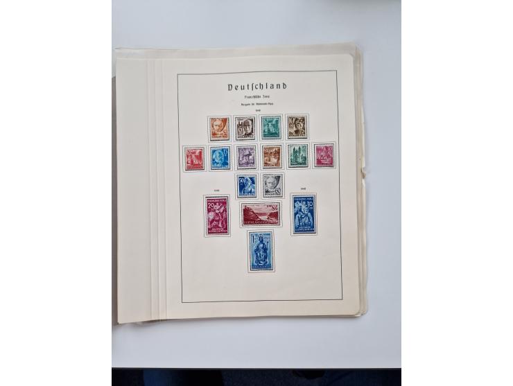 1945/87, vorwiegend postfrische bzw. gestempelte Sammlung, dabei Bund und Berlin doppelt, bis auf wenige jeweils komplett, au
