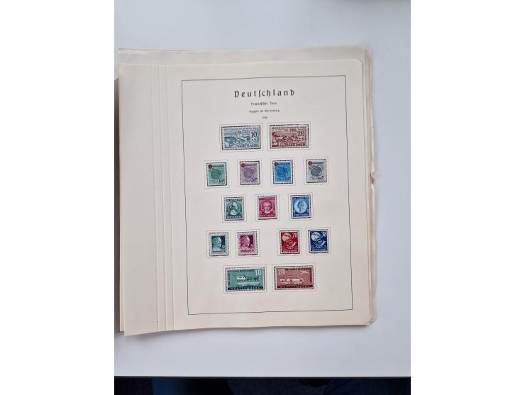 1945/87, vorwiegend postfrische bzw. gestempelte Sammlung, dabei Bund und Berlin doppelt, bis auf wenige jeweils komplett, au