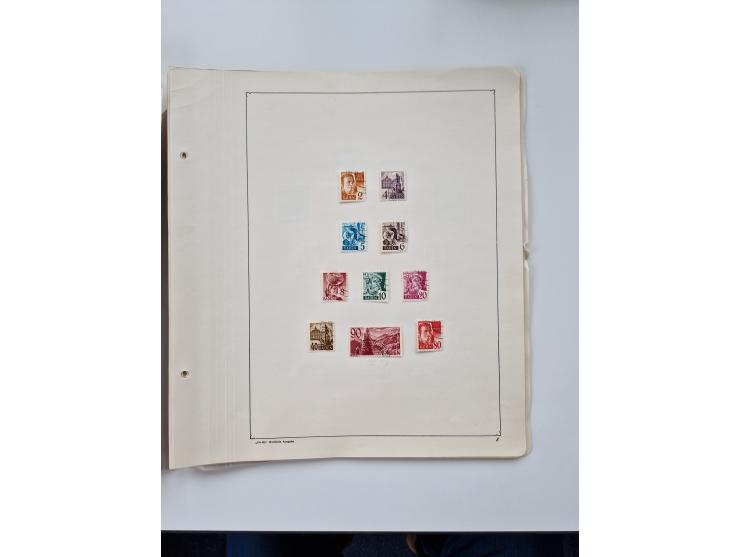1945/87, vorwiegend postfrische bzw. gestempelte Sammlung, dabei Bund und Berlin doppelt, bis auf wenige jeweils komplett, au