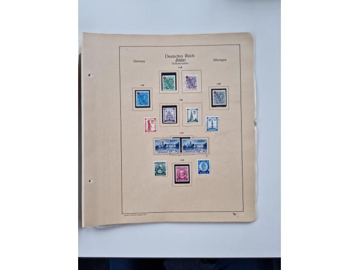 1945/87, vorwiegend postfrische bzw. gestempelte Sammlung, dabei Bund und Berlin doppelt, bis auf wenige jeweils komplett, au