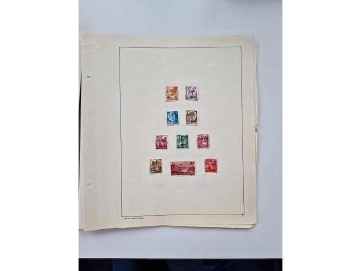 1945/87, vorwiegend postfrische bzw. gestempelte Sammlung, dabei Bund und Berlin doppelt, bis auf wenige jeweils komplett, au