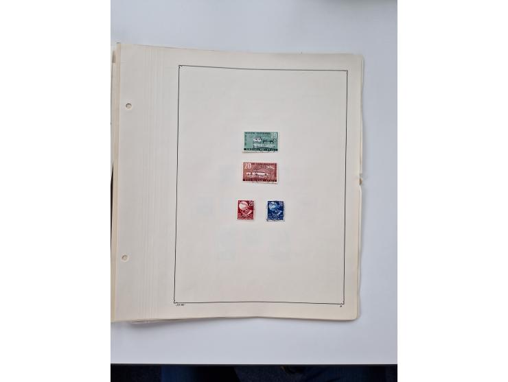 1945/87, vorwiegend postfrische bzw. gestempelte Sammlung, dabei Bund und Berlin doppelt, bis auf wenige jeweils komplett, au