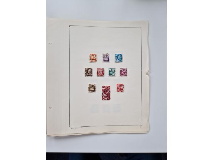 1945/87, vorwiegend postfrische bzw. gestempelte Sammlung, dabei Bund und Berlin doppelt, bis auf wenige jeweils komplett, au