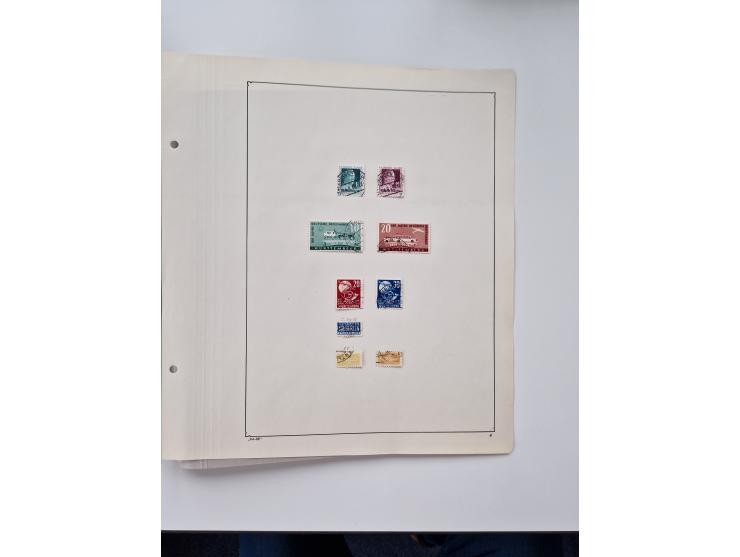 1945/87, vorwiegend postfrische bzw. gestempelte Sammlung, dabei Bund und Berlin doppelt, bis auf wenige jeweils komplett, au