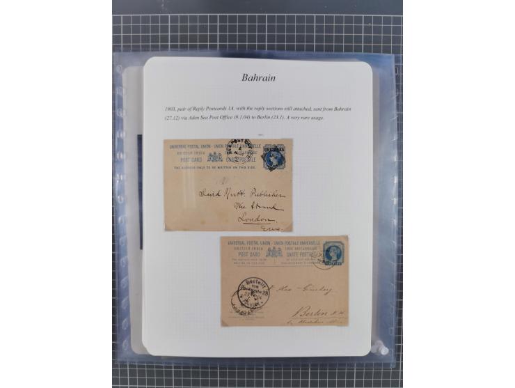 1892/1979, extensive postal history collection with approximately 200 covers, cards and postal stationery, plus some single s