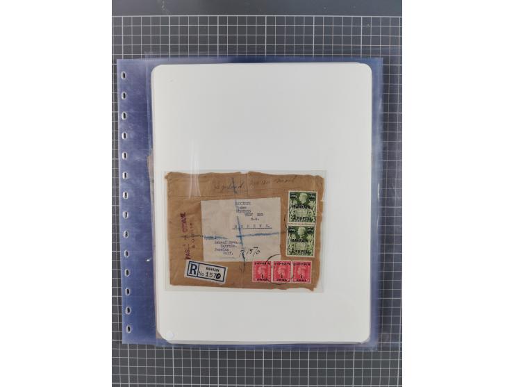 1892/1979, extensive postal history collection with approximately 200 covers, cards and postal stationery, plus some single s