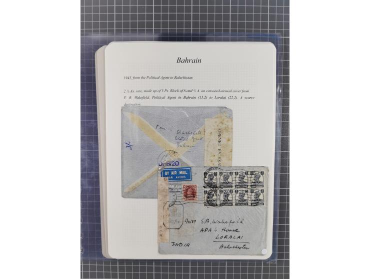 1892/1979, extensive postal history collection with approximately 200 covers, cards and postal stationery, plus some single s