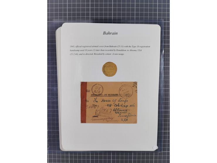 1892/1979, extensive postal history collection with approximately 200 covers, cards and postal stationery, plus some single s