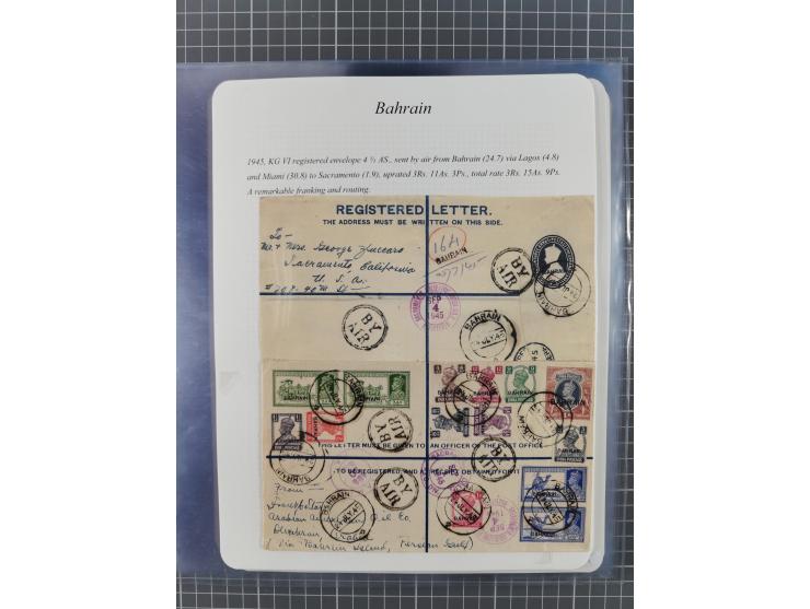 1892/1979, extensive postal history collection with approximately 200 covers, cards and postal stationery, plus some single s