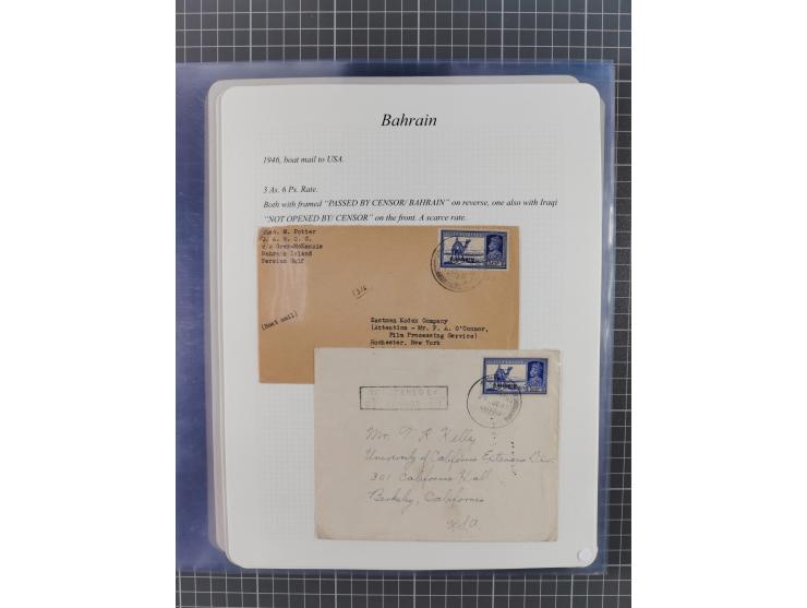 1892/1979, extensive postal history collection with approximately 200 covers, cards and postal stationery, plus some single s