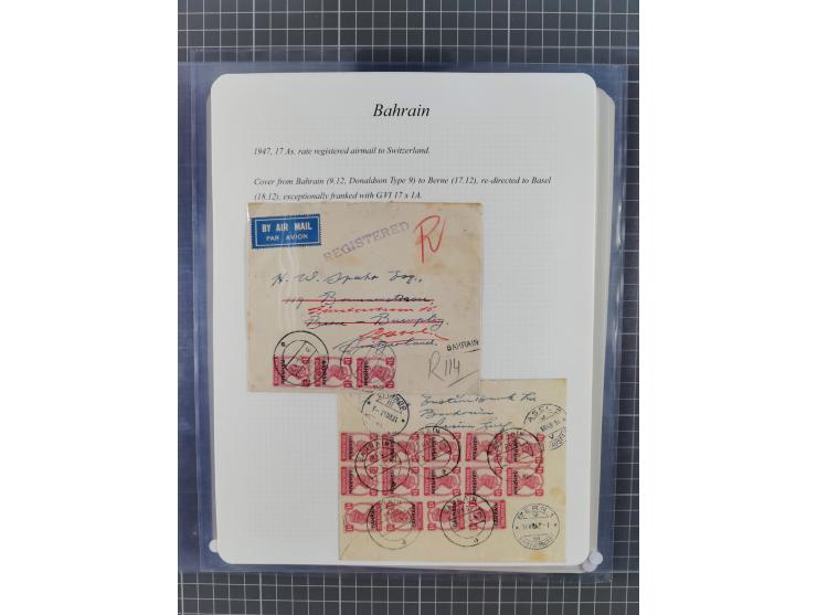 1892/1979, extensive postal history collection with approximately 200 covers, cards and postal stationery, plus some single s