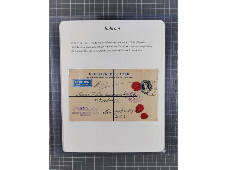 1892/1979, extensive postal history collection with approximately 200 covers, cards and postal stationery, plus some single s