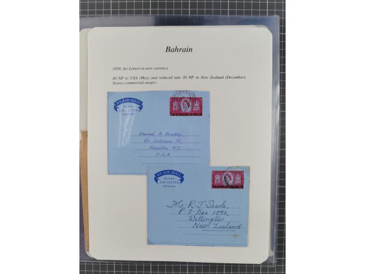 1892/1979, extensive postal history collection with approximately 200 covers, cards and postal stationery, plus some single s