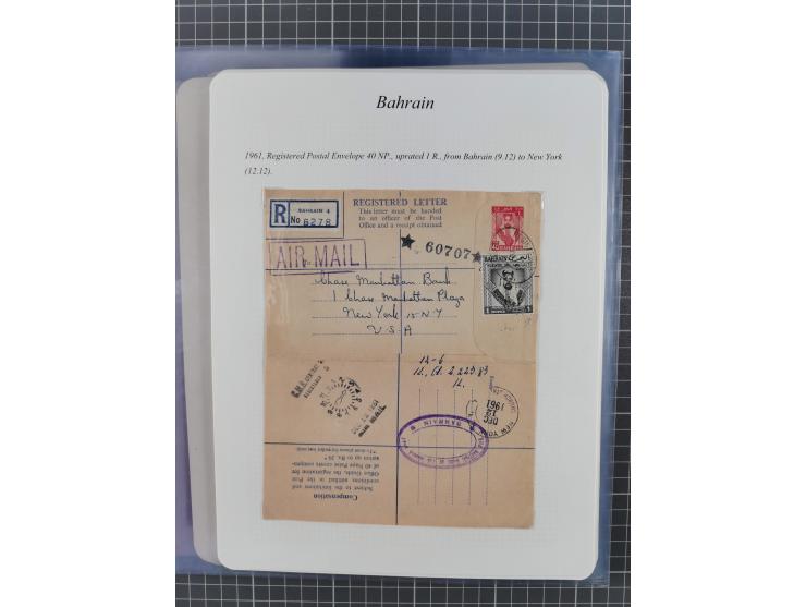 1892/1979, extensive postal history collection with approximately 200 covers, cards and postal stationery, plus some single s