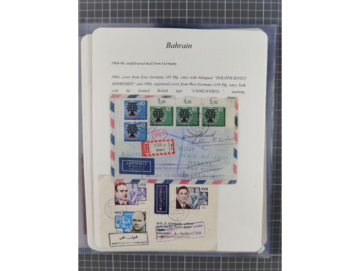 1892/1979, extensive postal history collection with approximately 200 covers, cards and postal stationery, plus some single s