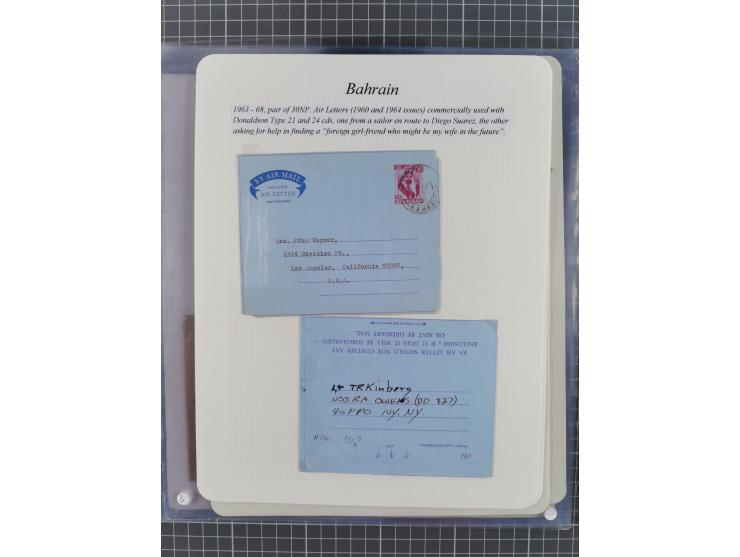 1892/1979, extensive postal history collection with approximately 200 covers, cards and postal stationery, plus some single s