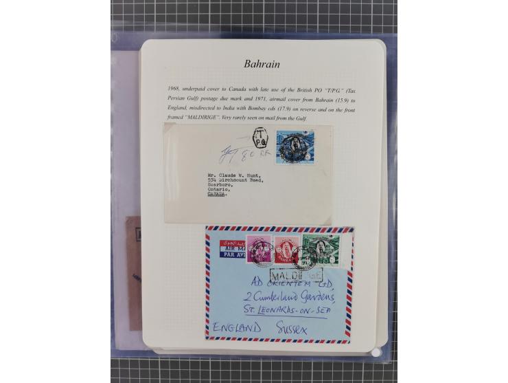 1892/1979, extensive postal history collection with approximately 200 covers, cards and postal stationery, plus some single s