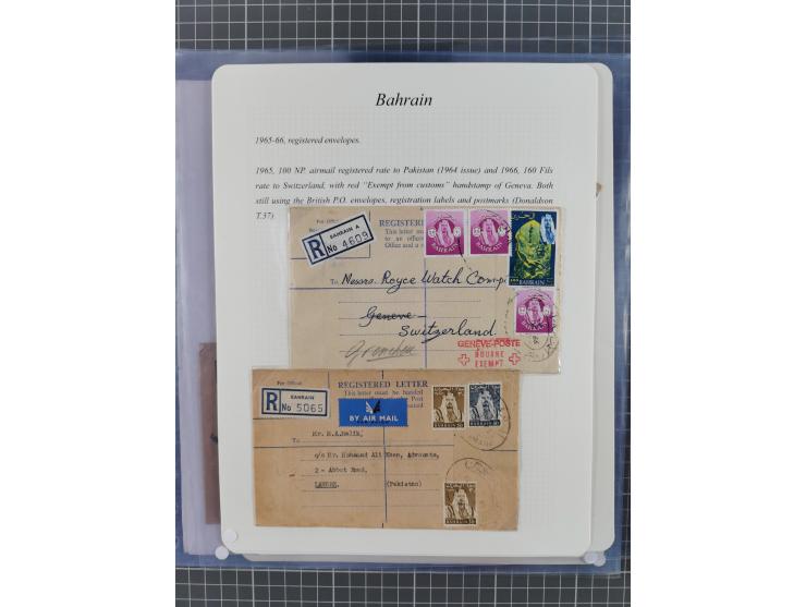 1892/1979, extensive postal history collection with approximately 200 covers, cards and postal stationery, plus some single s