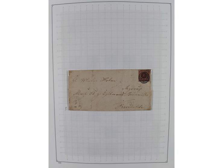 1851/1929, used collection with emphasis on the issues up to 1870, this specialised with colours, perforations and special fe