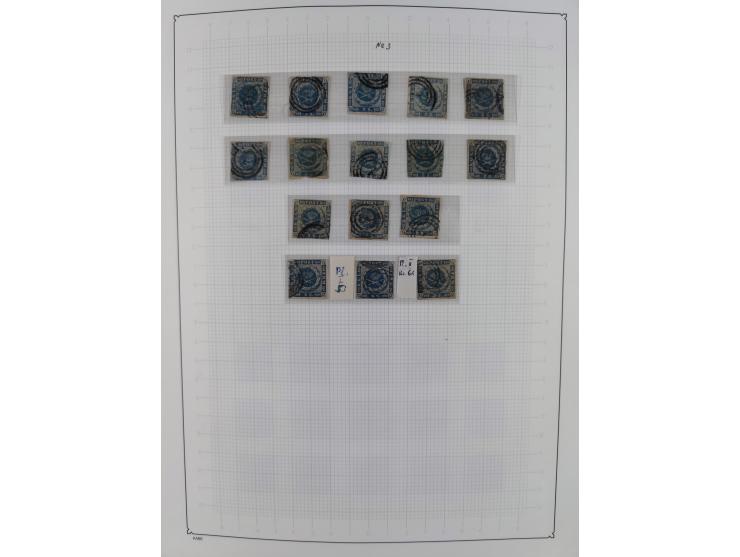 1851/1929, used collection with emphasis on the issues up to 1870, this specialised with colours, perforations and special fe