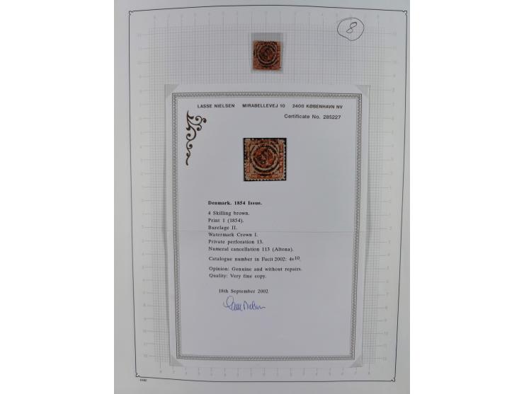 1851/1929, used collection with emphasis on the issues up to 1870, this specialised with colours, perforations and special fe