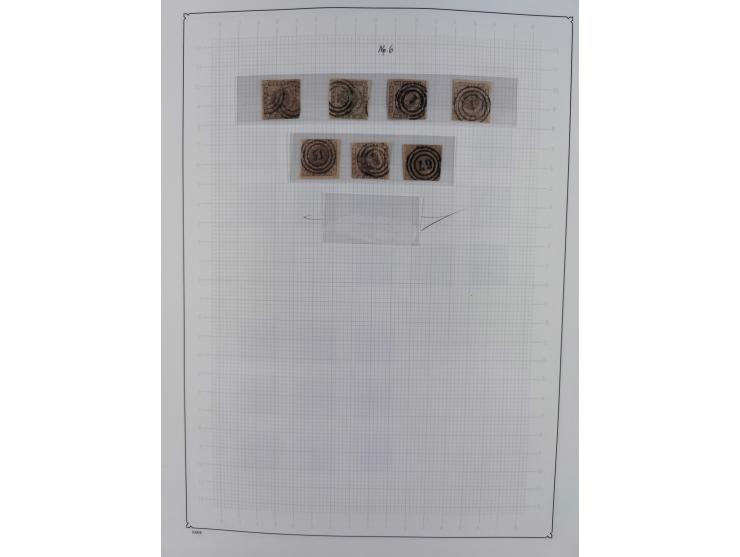 1851/1929, used collection with emphasis on the issues up to 1870, this specialised with colours, perforations and special fe