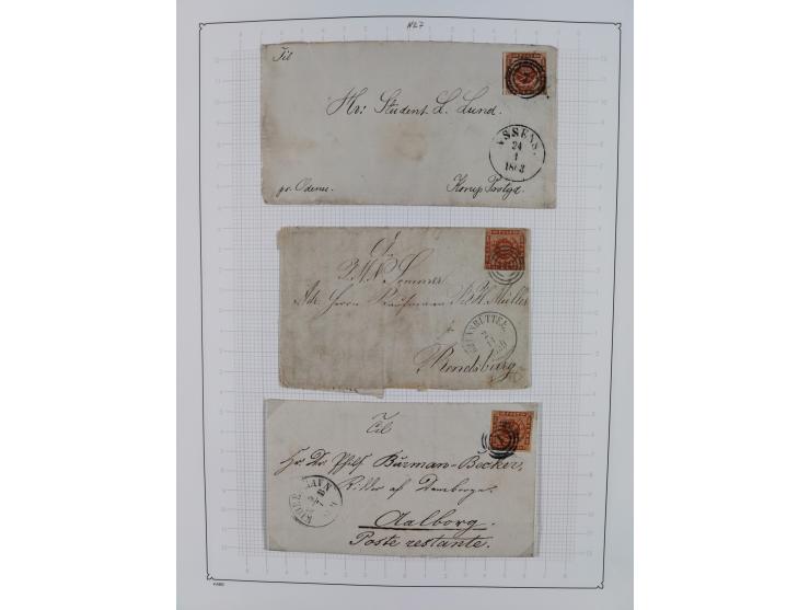 1851/1929, used collection with emphasis on the issues up to 1870, this specialised with colours, perforations and special fe