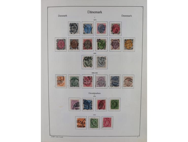 1851/1929, used collection with emphasis on the issues up to 1870, this specialised with colours, perforations and special fe