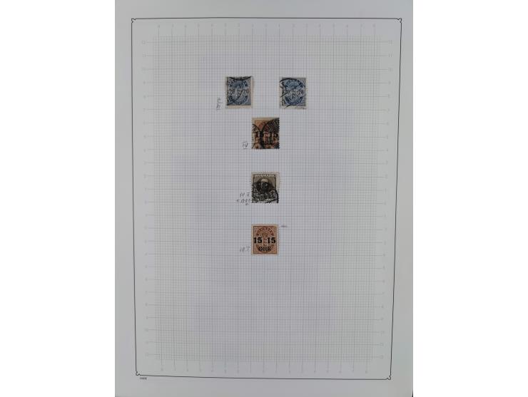 1851/1929, used collection with emphasis on the issues up to 1870, this specialised with colours, perforations and special fe