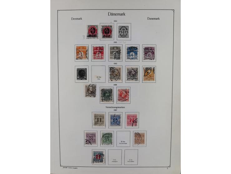 1851/1929, used collection with emphasis on the issues up to 1870, this specialised with colours, perforations and special fe