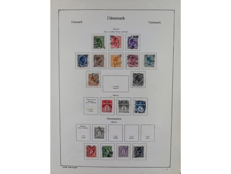 1851/1929, used collection with emphasis on the issues up to 1870, this specialised with colours, perforations and special fe