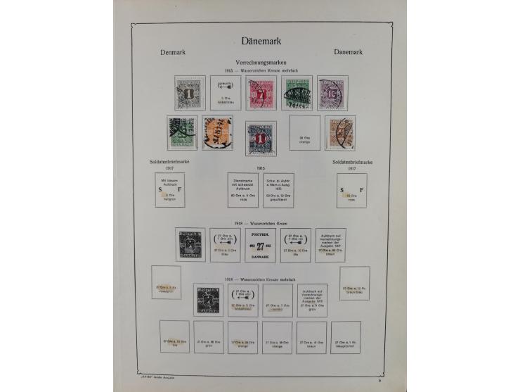 1851/1929, used collection with emphasis on the issues up to 1870, this specialised with colours, perforations and special fe