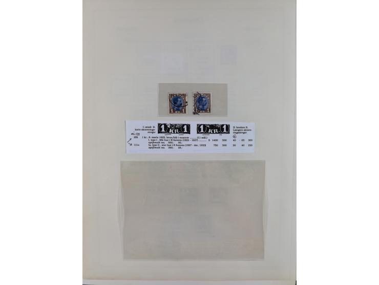 1851/1929, used collection with emphasis on the issues up to 1870, this specialised with colours, perforations and special fe