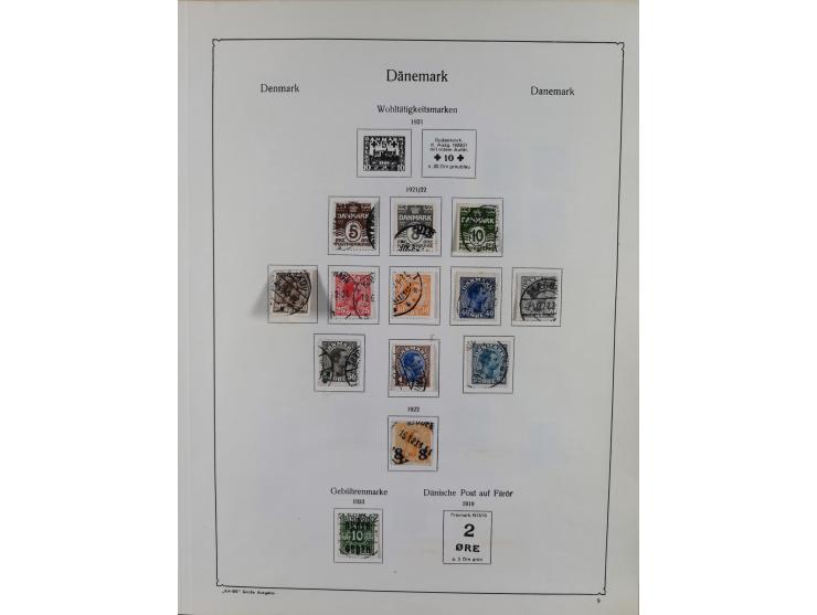 1851/1929, used collection with emphasis on the issues up to 1870, this specialised with colours, perforations and special fe