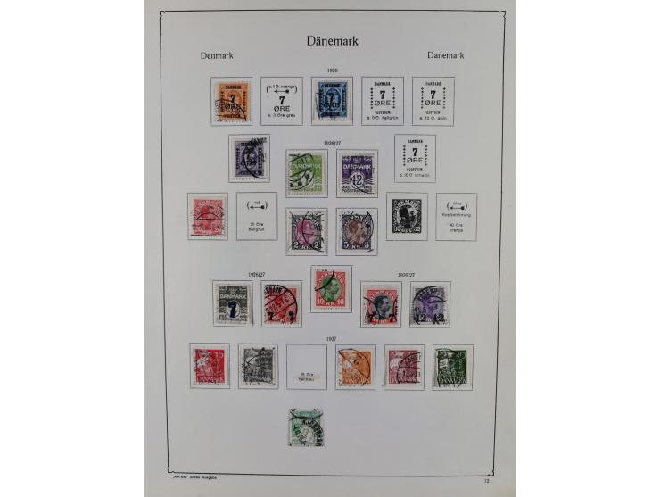 1851/1929, used collection with emphasis on the issues up to 1870, this specialised with colours, perforations and special fe