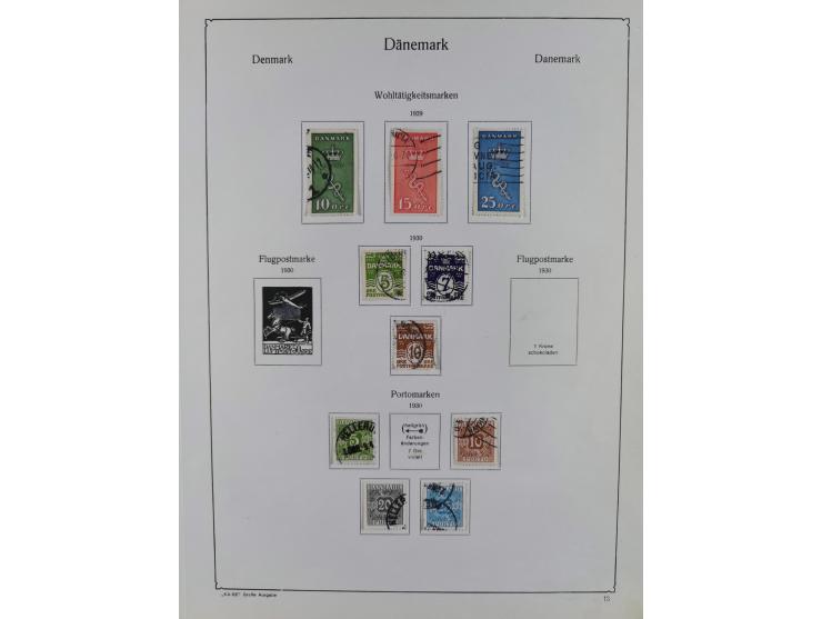 1851/1929, used collection with emphasis on the issues up to 1870, this specialised with colours, perforations and special fe