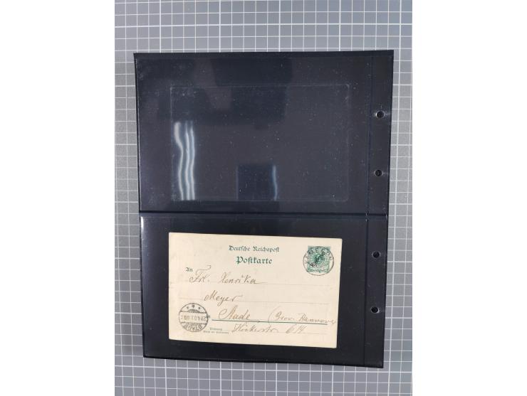 1899/1919, ungebrauchte und gebrauchte Sammlung mit ca. 50 Karten inkl. weniger Ansichtskarten, dabei zwei gebrauchte Karten 