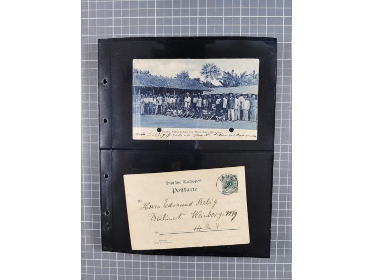 1899/1919, ungebrauchte und gebrauchte Sammlung mit ca. 50 Karten inkl. weniger Ansichtskarten, dabei zwei gebrauchte Karten 