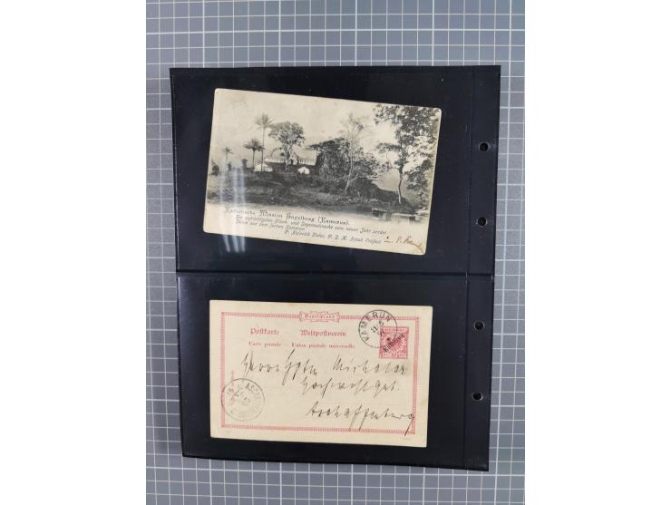 1899/1919, ungebrauchte und gebrauchte Sammlung mit ca. 50 Karten inkl. weniger Ansichtskarten, dabei zwei gebrauchte Karten 