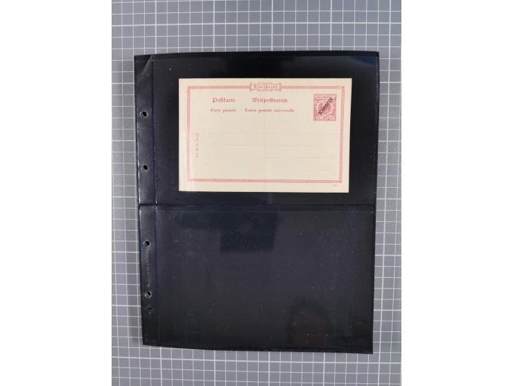 1899/1919, ungebrauchte und gebrauchte Sammlung mit ca. 50 Karten inkl. weniger Ansichtskarten, dabei zwei gebrauchte Karten 